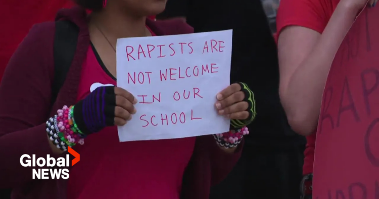 Camrose students protest disturbing rape mutilation messages shared on Snapchat