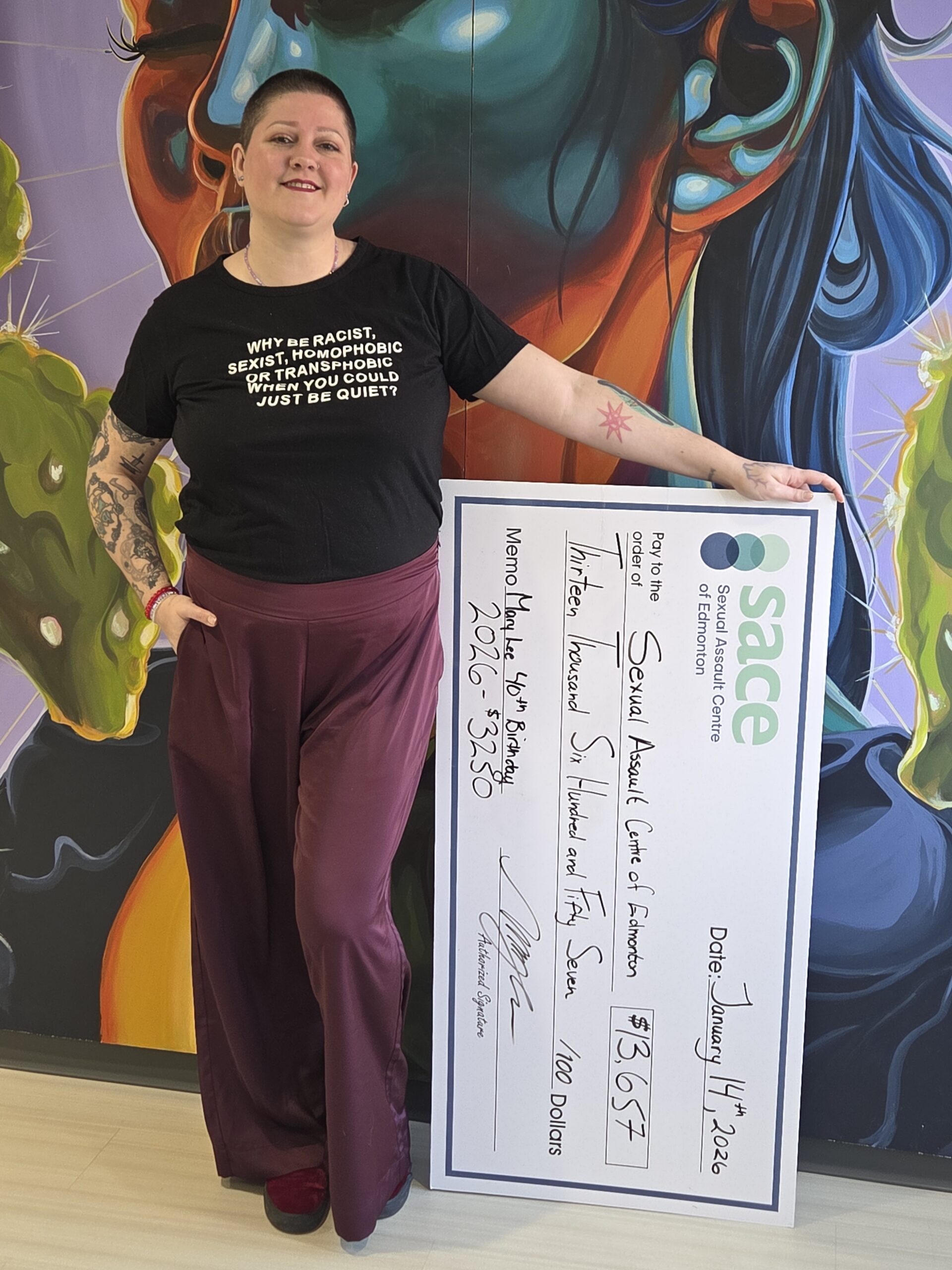 Mary Lee Birthday Cheque Presentation scaled - How We're Making a Difference 2025-2026